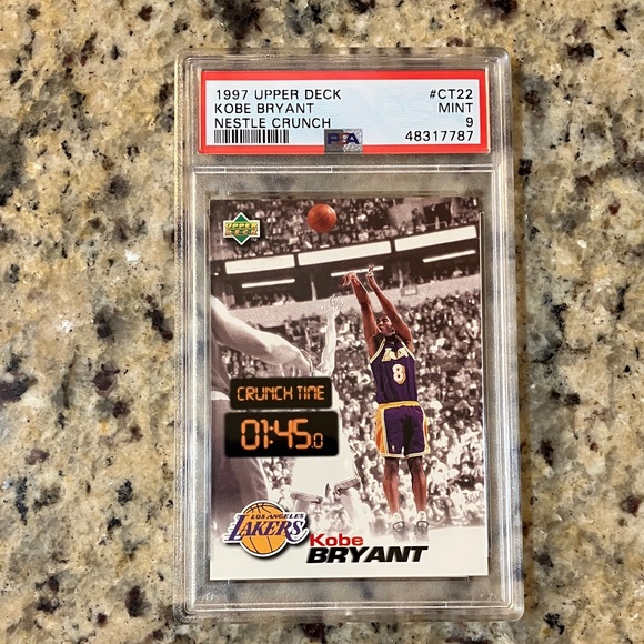 1997 Upper Deck Kobe Bryant Nestle Crunch Basketball Card #CT22 PSA 9 - Picture 1 of 3